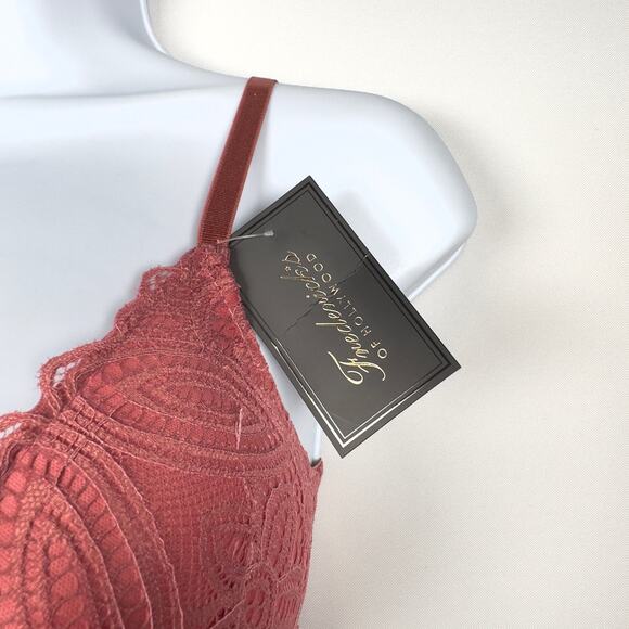 NWT Frederick's of Hollywood Finely Padded Bralette DUCE Pink Women's Size M - Picture 3 of 8